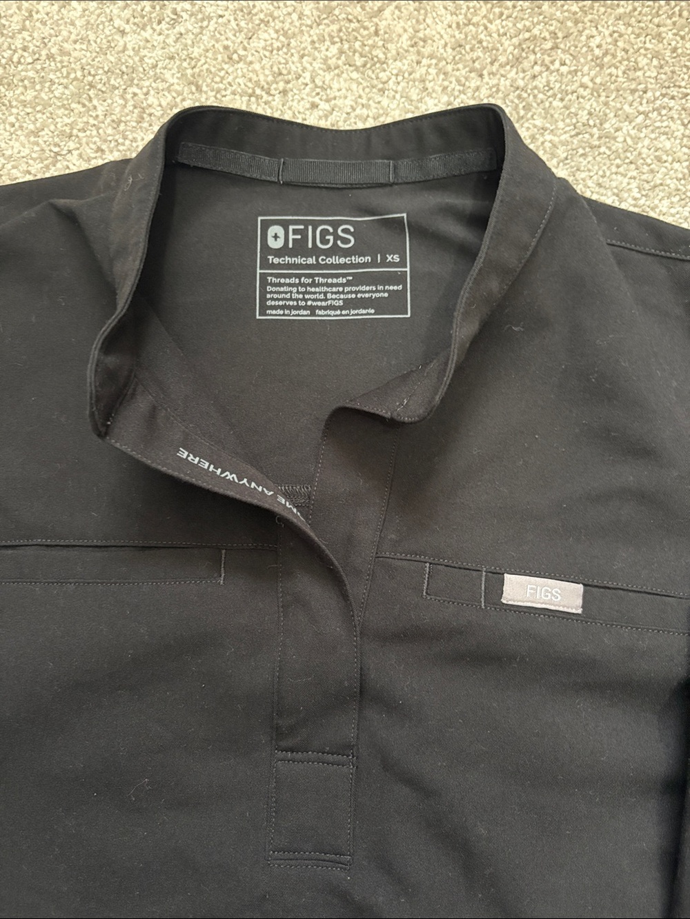 Figs Black Scrub Set - Picture 2 of 9